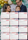 تقویم 1405 دیورای تک برگ لمینت شده با عکس دلخواه شما
